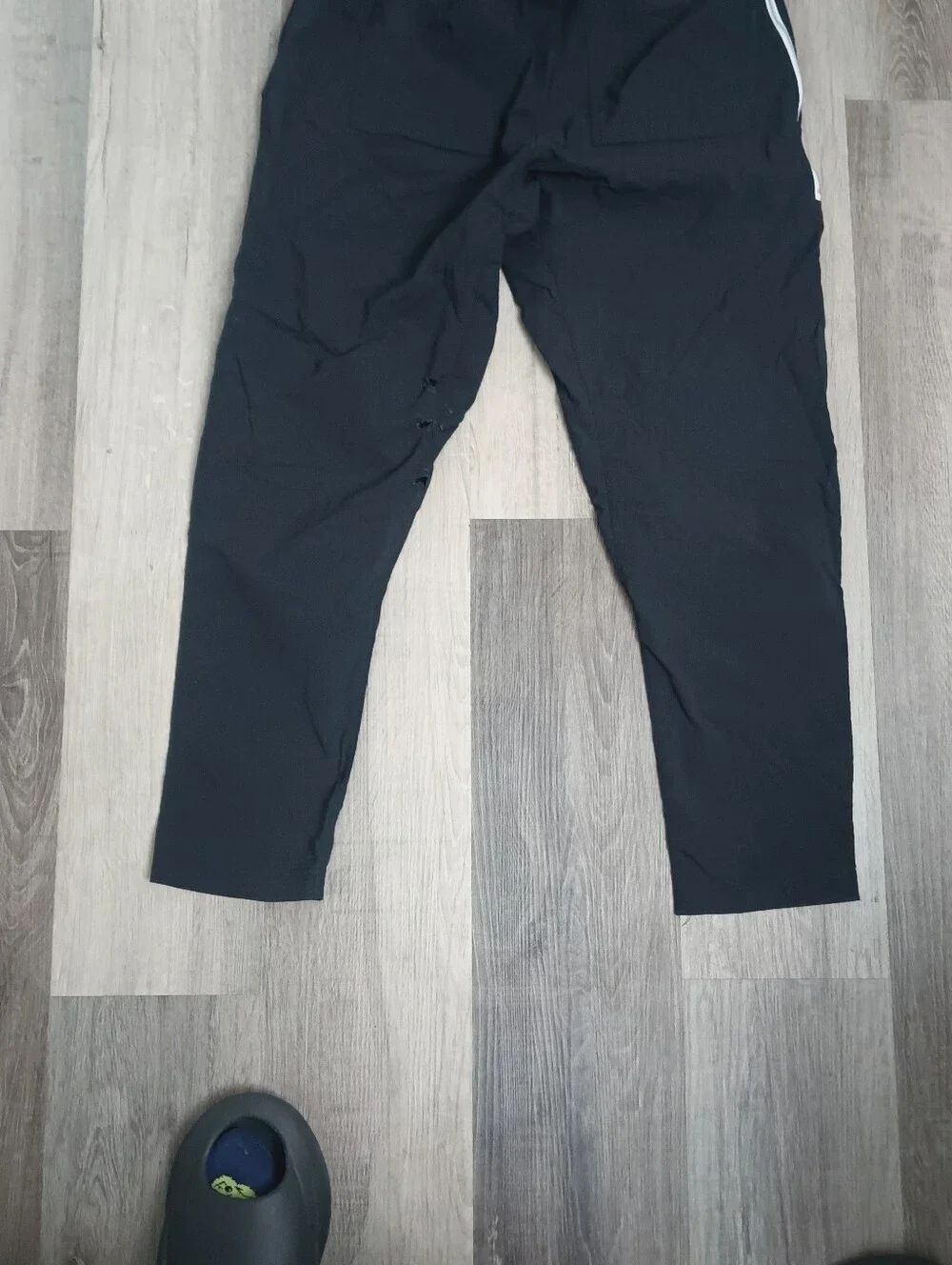 Nike Black Men's Size Medium Jogger Pants with White Swoosh